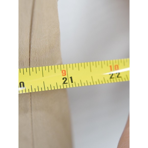 First Issue American Design khaki Blazer Jacket Padded Shoulders Size 10 Silk - Picture 5 of 6